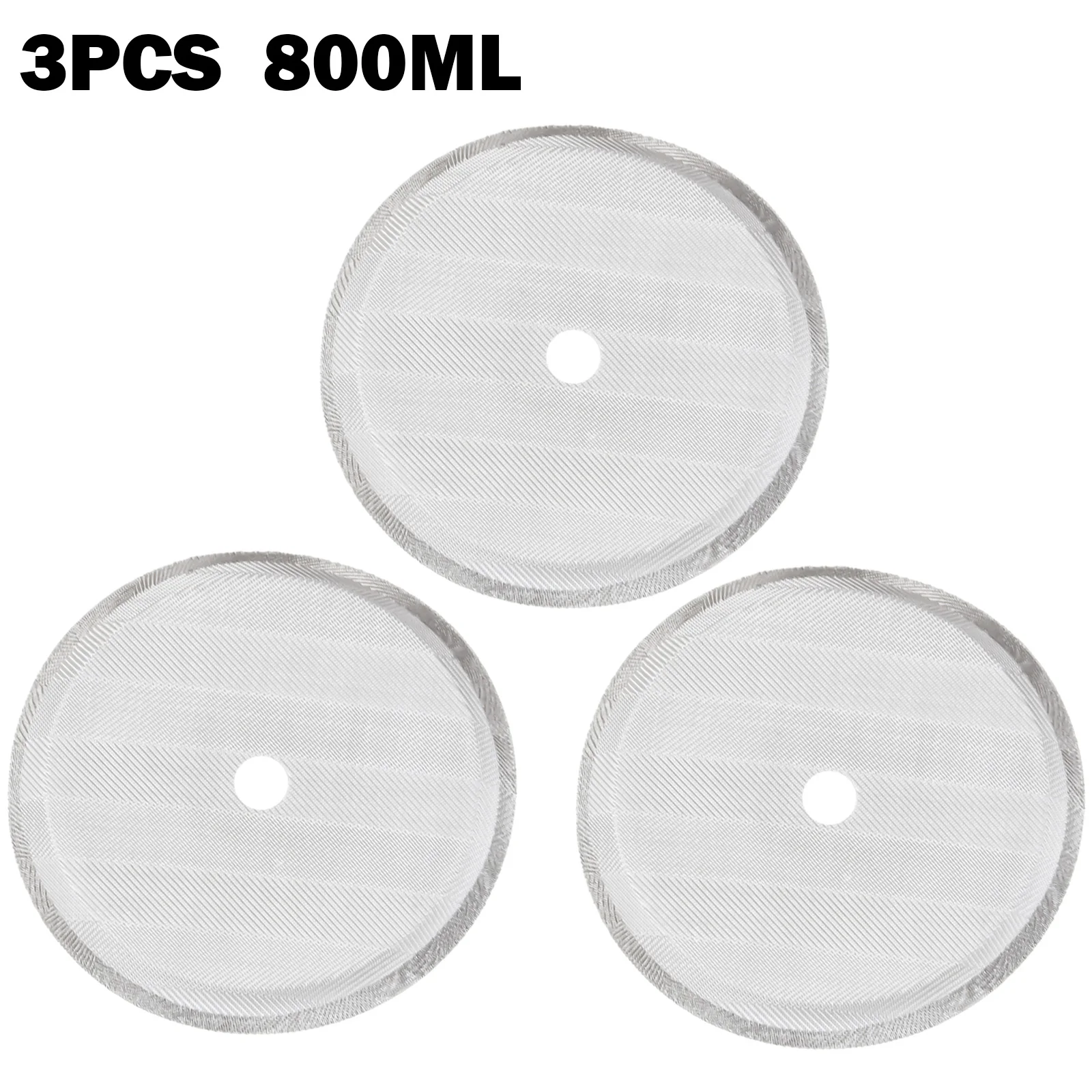 Reusable Coffee Press Filters Stainless Steel French Press Filters Mesh Filter Replacement Parts 350 800 1000ML 3pcs