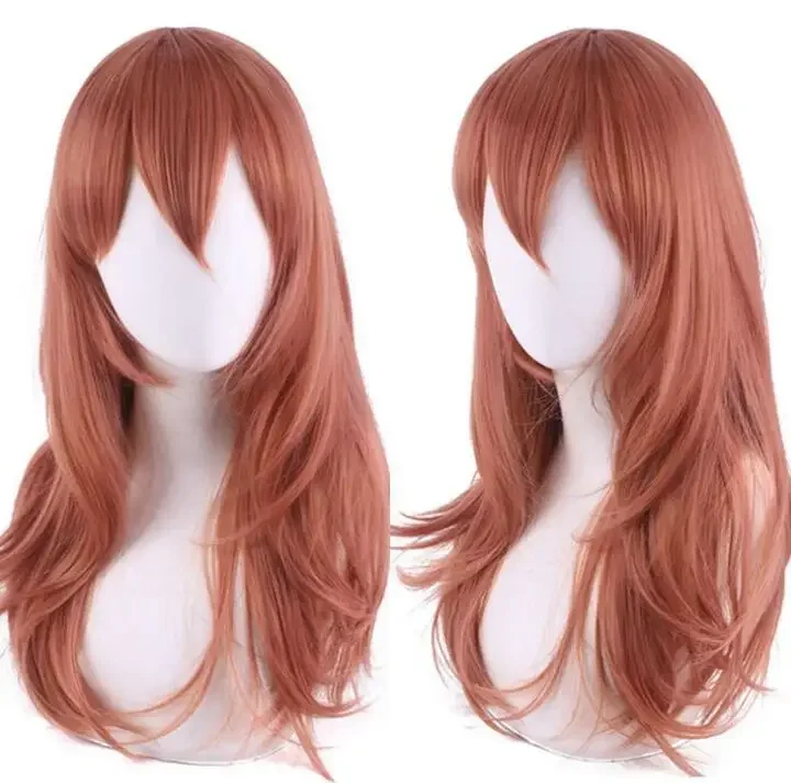 

Chainsaw Man Cosplay Angel Devil Cosplay Wig 50cm Long Dark Orange Heat Resistant Synthetic Hair Anime Cosplay Wigs