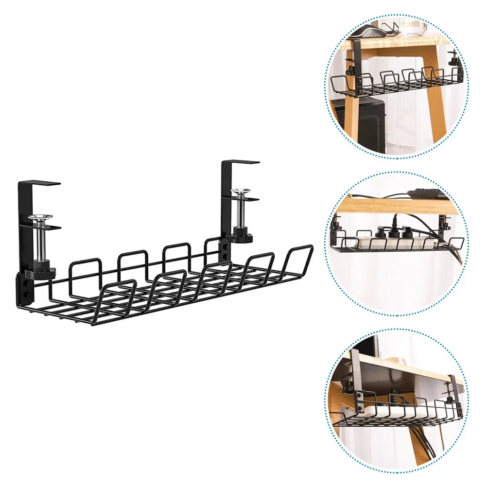 

Table Cable Wire Holder Board Management Storage Organizers Organizer Desk Rack Hider Basket Shelf Socket Box Metal Cord Tray