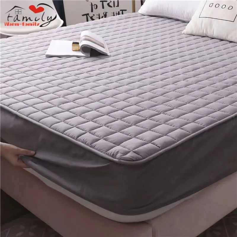 Waterproof Mattress Pad Protector Thickened Cotton Double Elastic Fitted  Sheet Bed Covers Anti-slip Pad for Bed 160x200 180x200 - AliExpress
