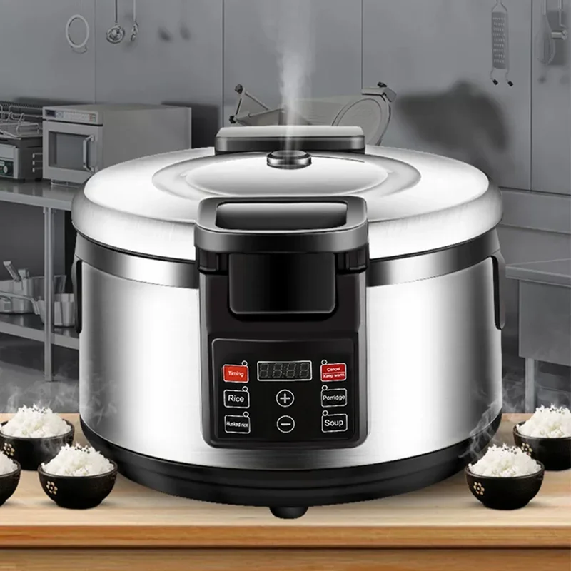 Hot Sale Multiple Functions Stainless Steel Slow Cooker Non-Stick Coating Inner Pot 15L 16L Large Capacity Rice Cooker 10 Kg