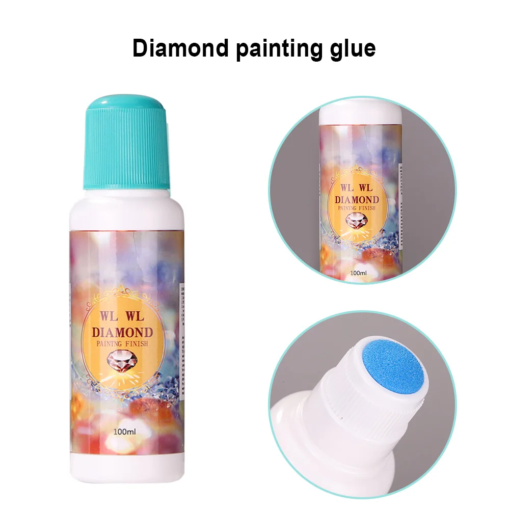 1-10Pcs 100ml DIY Diamond Painting Conserver Permanent Hold Shine Effect Sealer for Diamond Painting Brightener Glue Keep Shiny