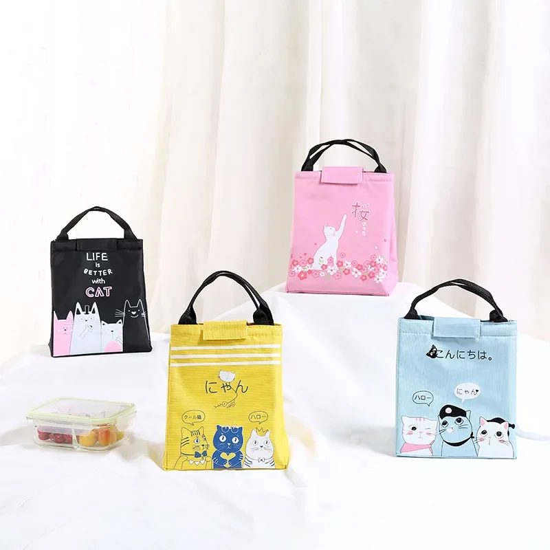

Cartoon Cooler Lunch Bag For Picnic Kids Women Travel Thermal Breakfast Organizer Insulated Waterproof Storage Bag Lunch Box