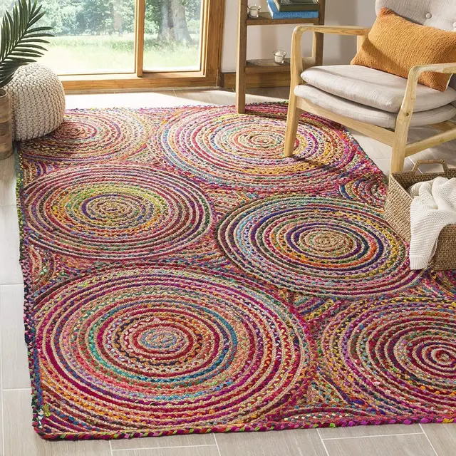 Rugs for Bedroom Indian Beautiful Handmade Carpet Braided Bohemian Jute Rug Home Decor Rugs Floor Rug Home Decor 1