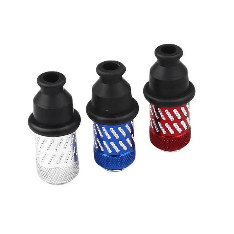1Pcs Creative Mini Storage Portable Detachable Washable Metal Tube Nipple Tobacco Smoking Accessories with Rubber Mouthpiece Smoking Accessories Tobacco Smoking Accessories