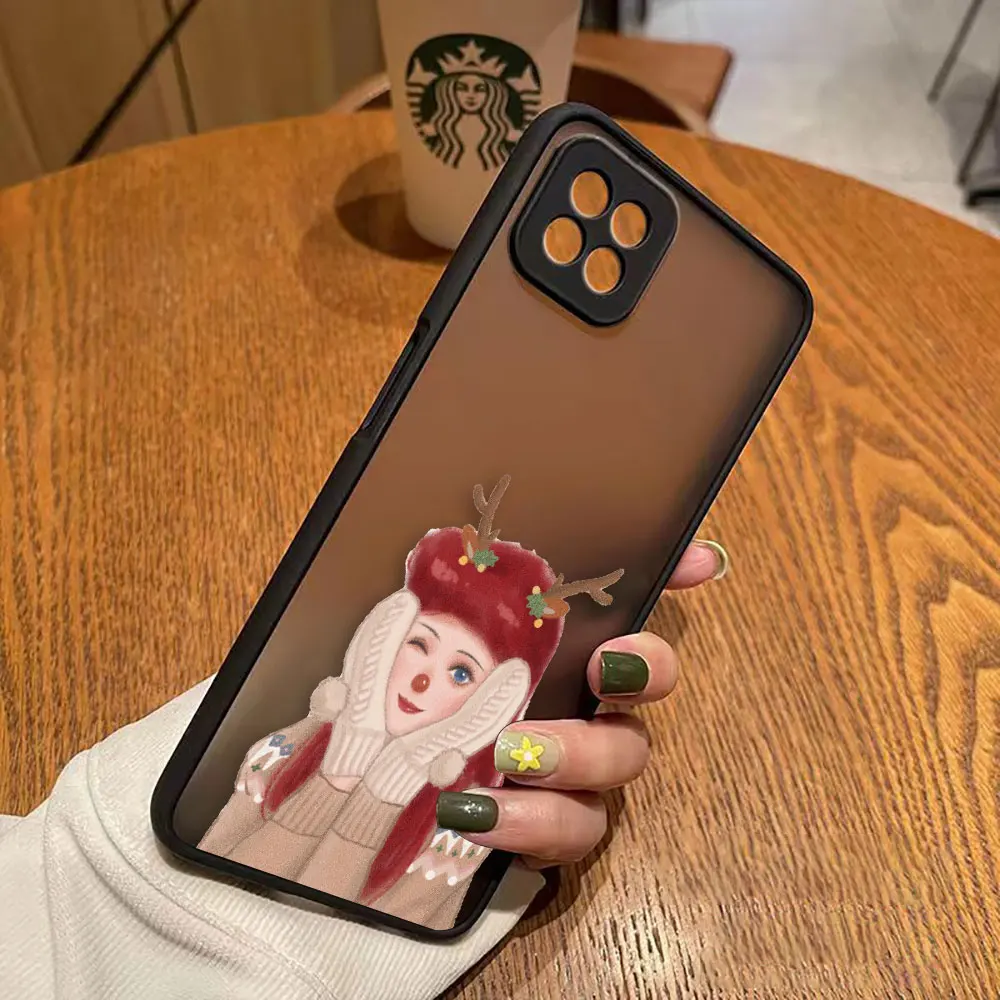 thumbnail image 1 of Funda mate para OPPO A97 A96 A95 A94 A93 A92 A92S A78 A74 A73 A72 A57 A55 A54 A53 4G 5G funda d-princesa Disney maquillaje de Navidad, 1 of 5