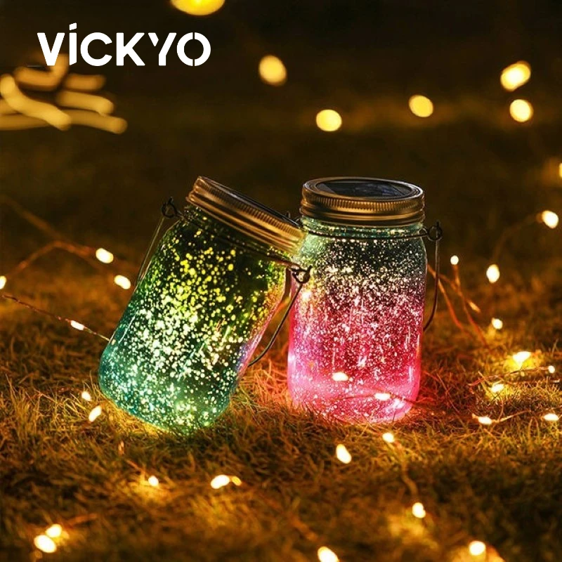

VICKYO Solar Night Light Outdoor IP54 Waterproof Fairy Lights Galaxy Starlight Hanging Lights for Garden Patio Tree Decorative