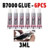 6pcs B7000 3ml Mobile Phone Touch Screen Super Glue B-7000 Adhesive Telephone DIY Glue Repair Point Diamond Jewelry Glass Glue 1
