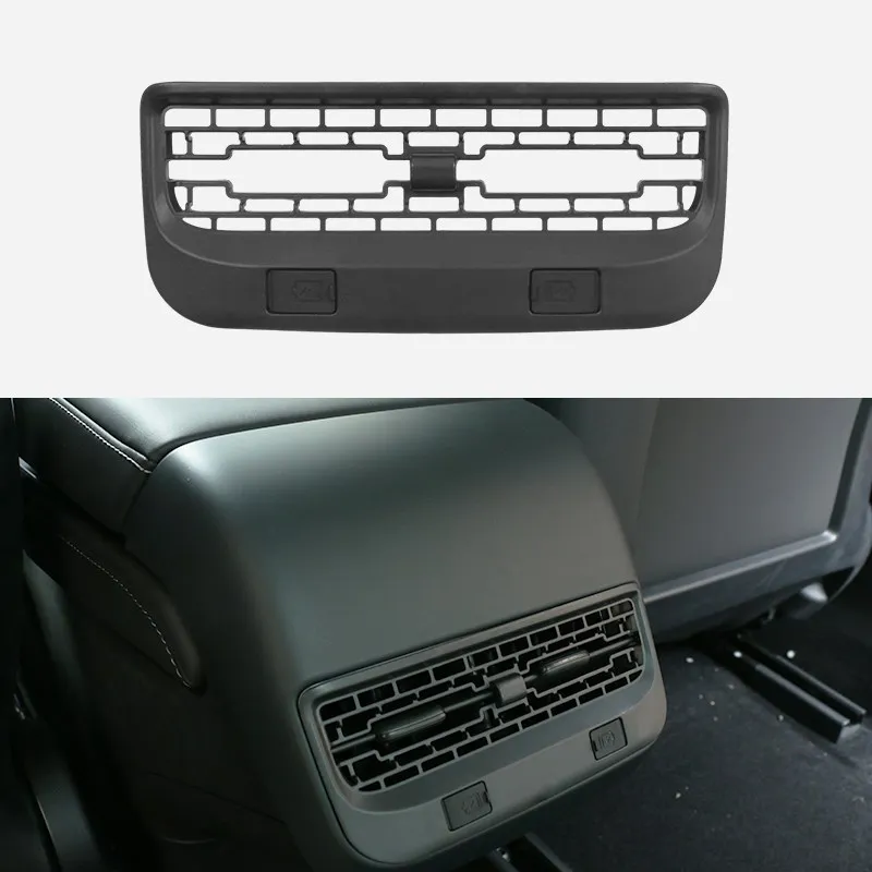 

For Tesla Model 3 Y 2022 2023 Car Rear Air Vent Outlet Cover Auto Interior Trim Sticker Back Exhaust Vent Cover