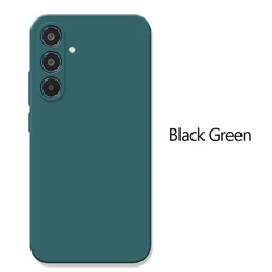 Matte Shockproof Liquid Silicone TPU Case - Universal Samsung Galaxy Cover for Samsung A26 5G (Dark Green)