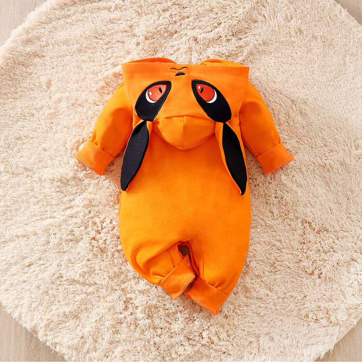 Vêtements néonatals Anime jeu de rôle renard Costume coton confortable et doux printemps et automne à manches longues 0-18 bébé combinaison – Image 2