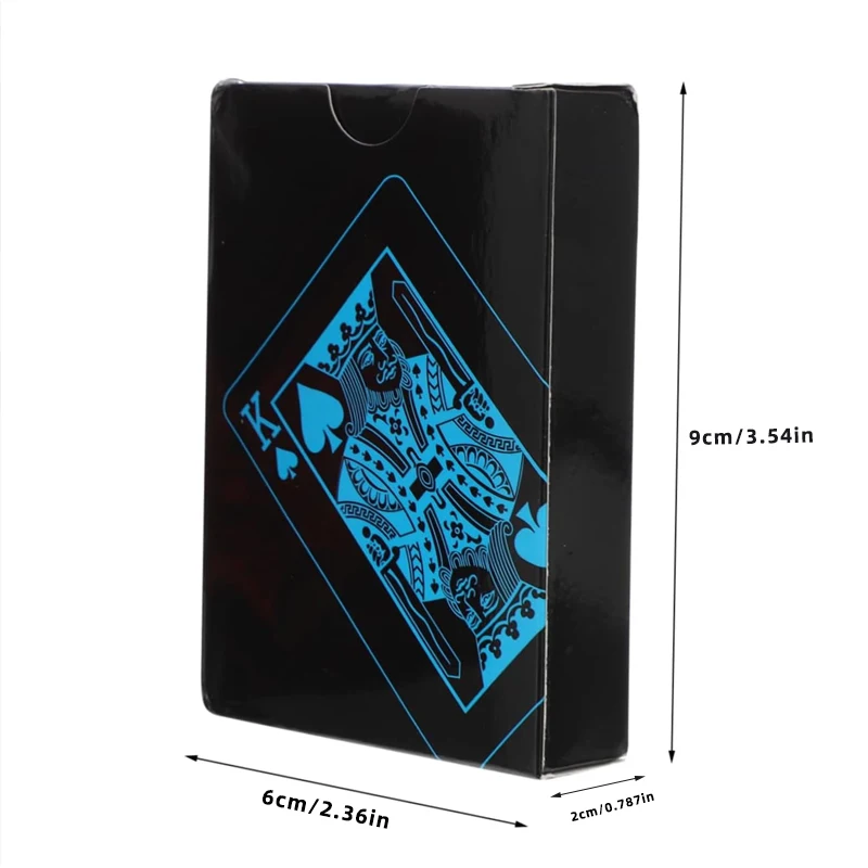 Black and Blue Plastic Playing Cards Durable Waterproof for Home Party plastic playing cards,playing cards