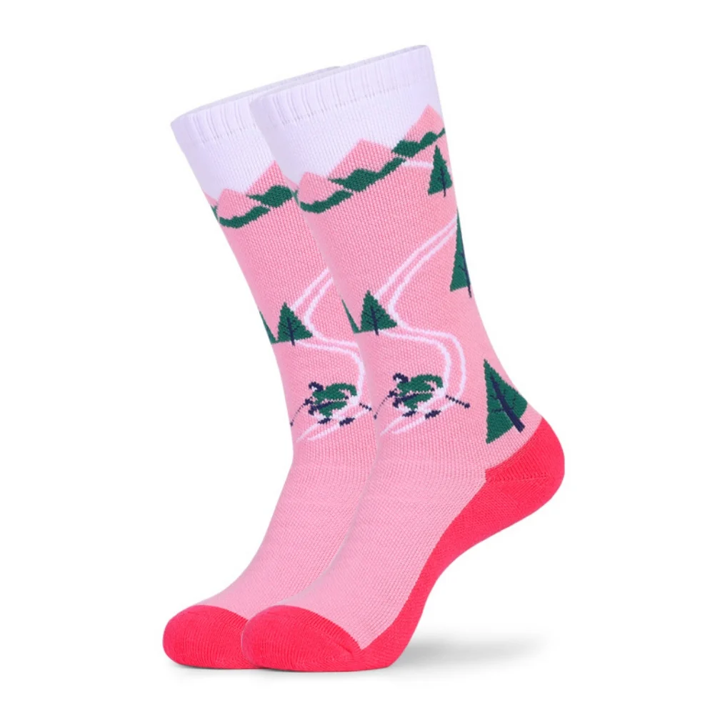 

Шерстяные Лыжные носки, профессиональные мужские/женские зимние махровые теплые длинные носки до колена