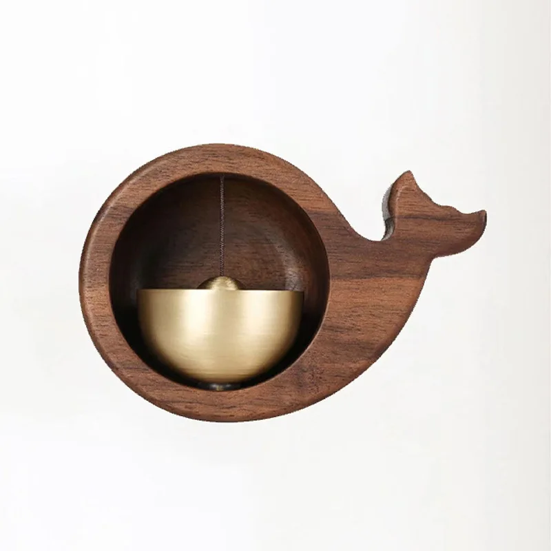 Japanese Door Bell Wooden Wind Chimes Wireless Doorbell Entrance Door Bell Decorative Wind for Home Opening Home Decoration