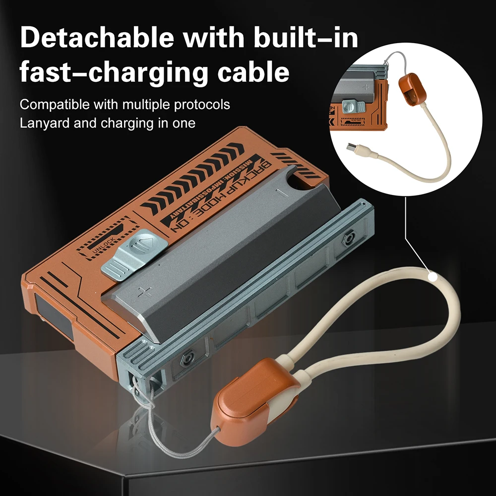 1*21700 파워 뱅크 케이스 DIY 키트 22.5W 고속 충전 1 슬롯 21700 배터리 케이스 하우징 셀 홀더 충전 케이블 포함