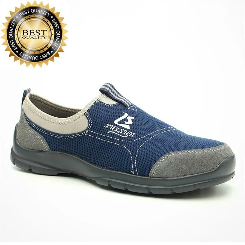 

large mens new size arrival breathable steel toe caps working safety shoes slip-on worker shoe summer security boots seguridad