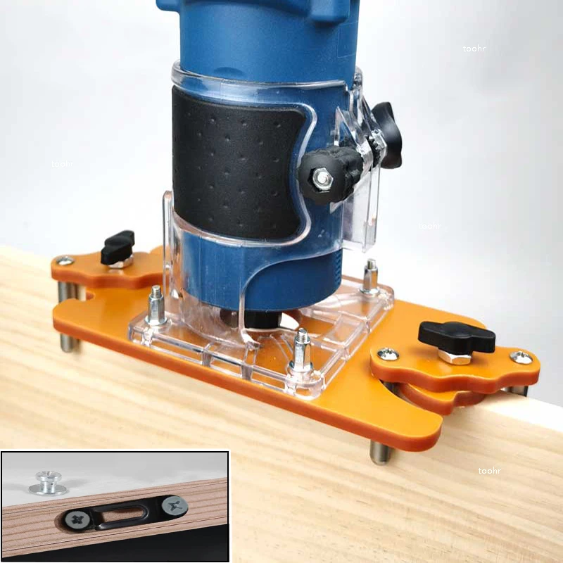 

Woodworking For Furniture in 1 2 Carpentry Tools Buckle Locator Slotting Trimming Machine Punch Hole Invisible Connecting