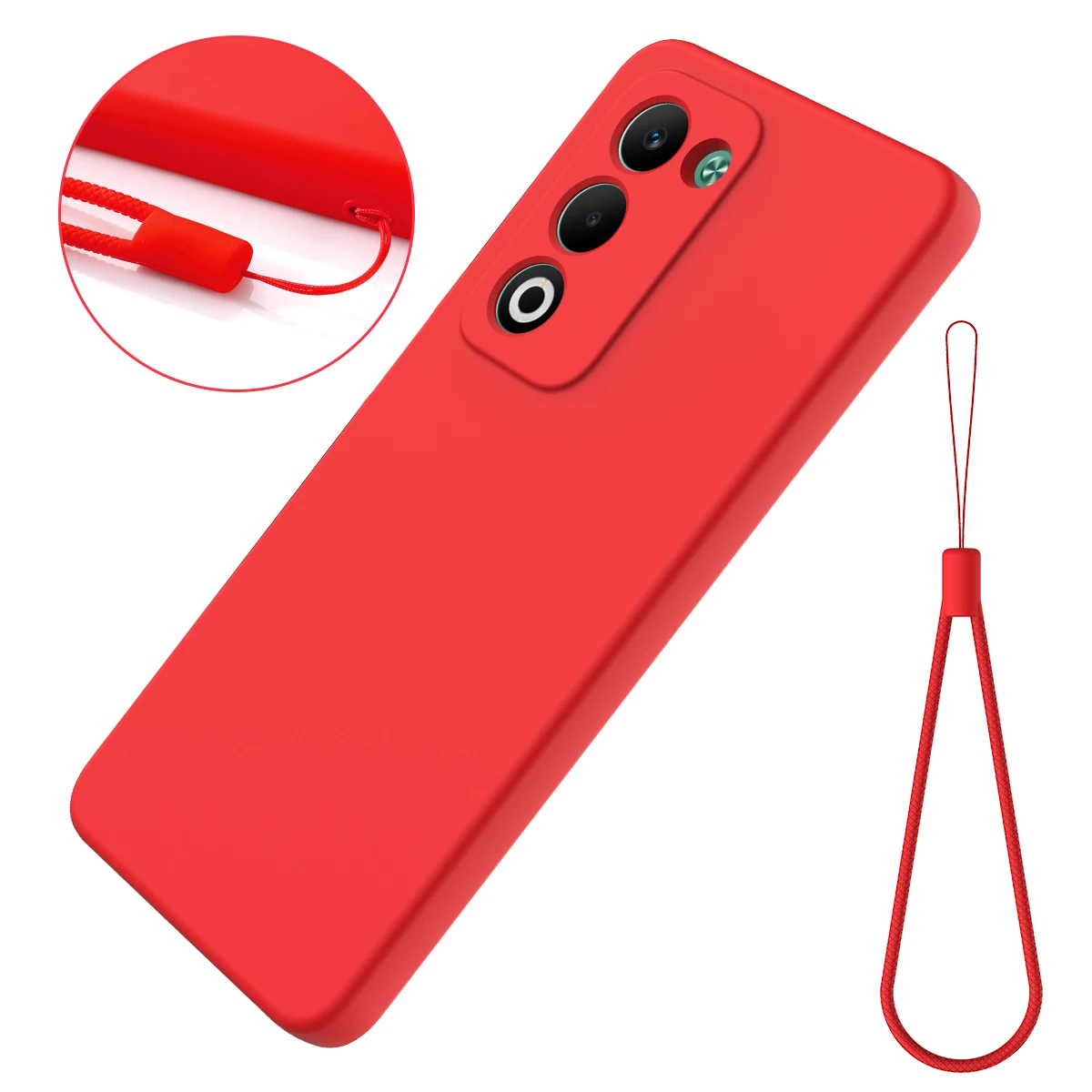 Silicone Lanyard Case - Ultra-thin Soft Anti-fall Shockproof Cover