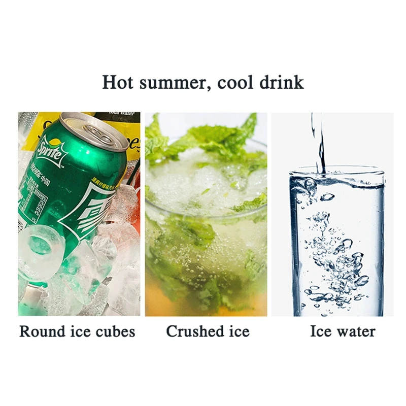 Itop Multifunctional Ice Maker Ice Cubes Crushed Ice Ice Water Ice Maker  Bullet Cracked Ice Machine Mini Ice Machine 110v -220v - Ice Machine -  AliExpress