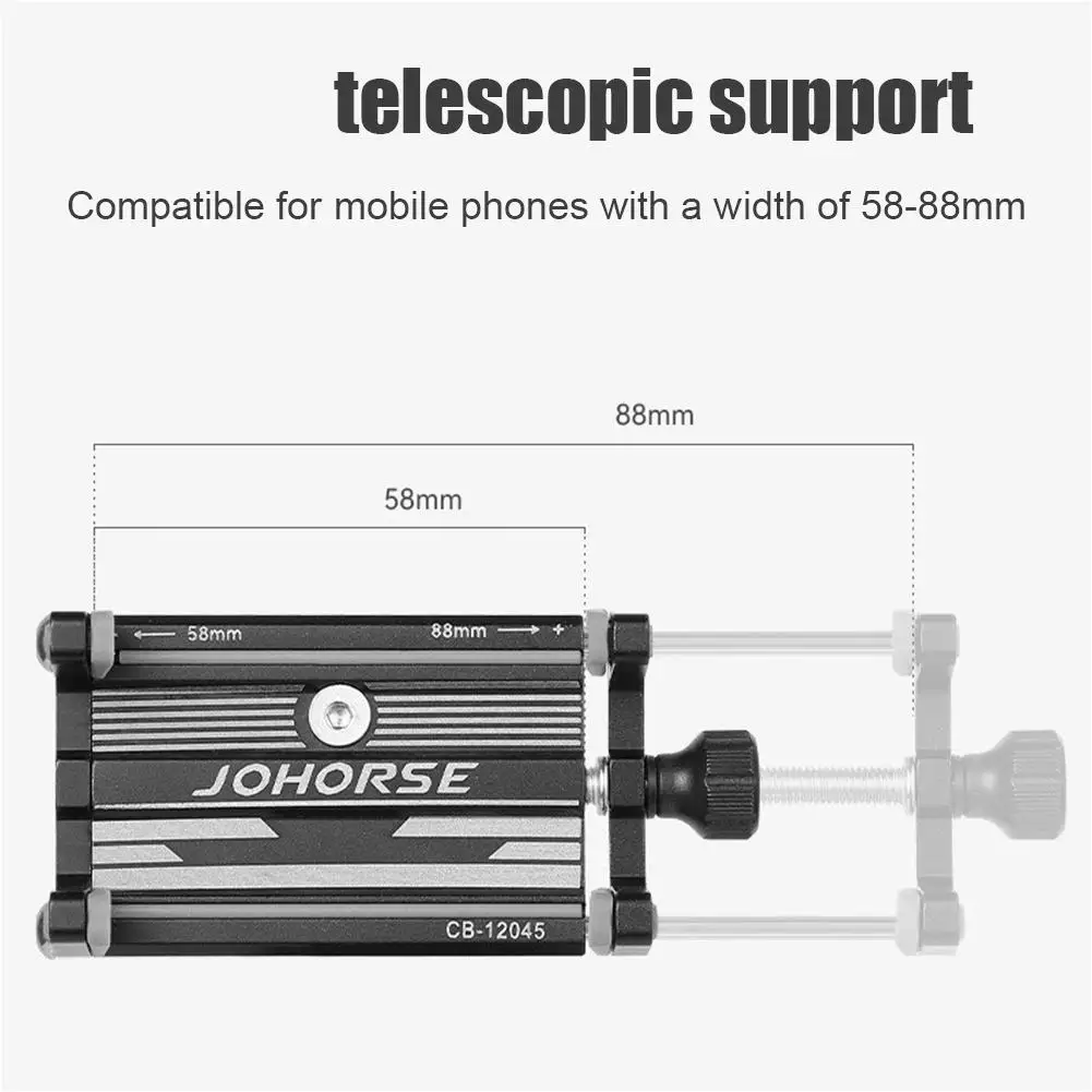 Universal Aluminum Adjustable Bike Phone Mount Stand and Holder