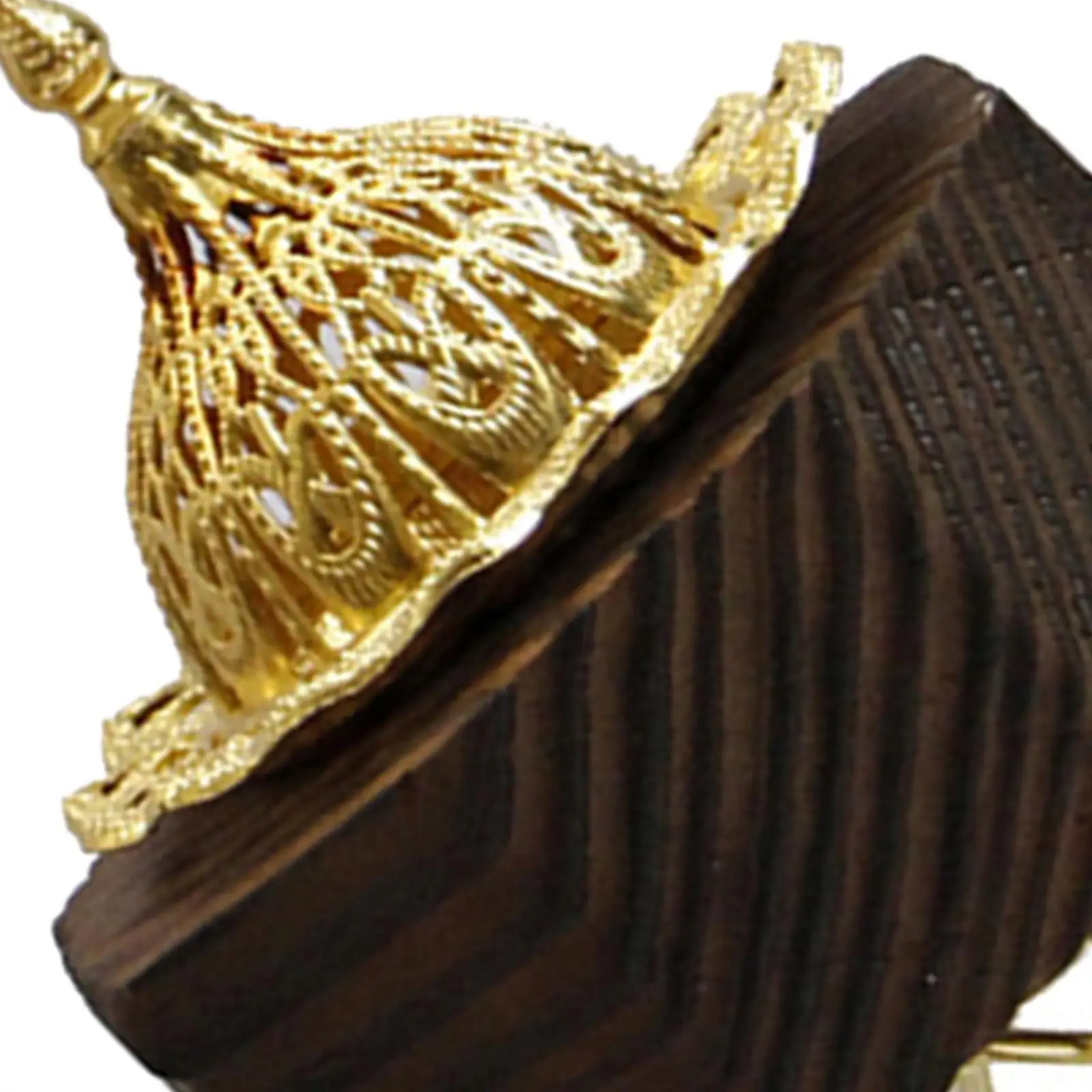 

2 Incense Burner Ornament Octagonal Decor Vintage for Bedroom Office Yoga Black wood