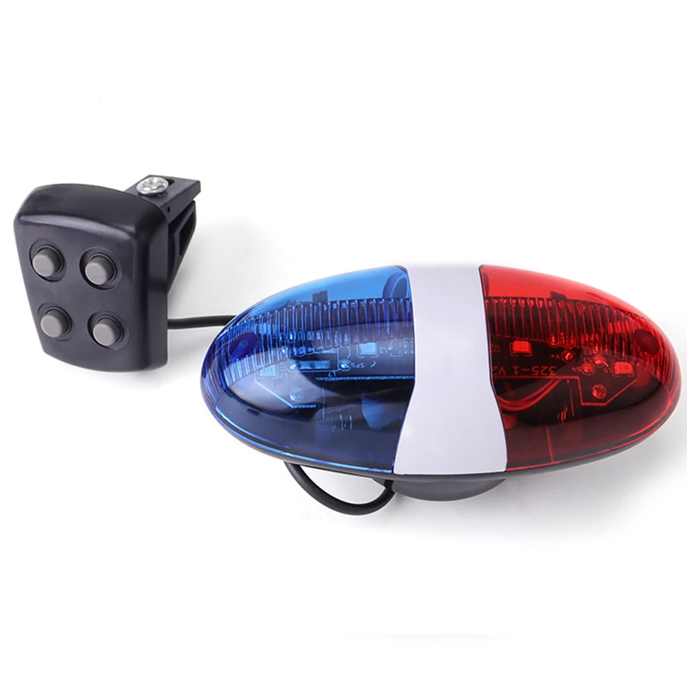 HOT Led Light Police Bike Siren 1-2Pcs Bicycle Police Siren LED