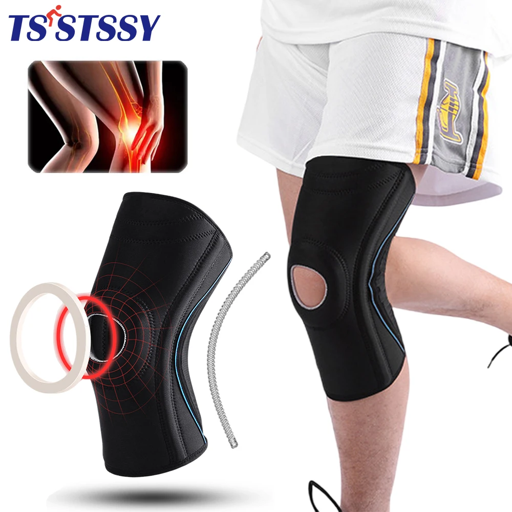 

Sports Knee Brace with Silicone Kneepads Protector for Men Women Fitness Compression Sleeves Cycling Running Basketball Football