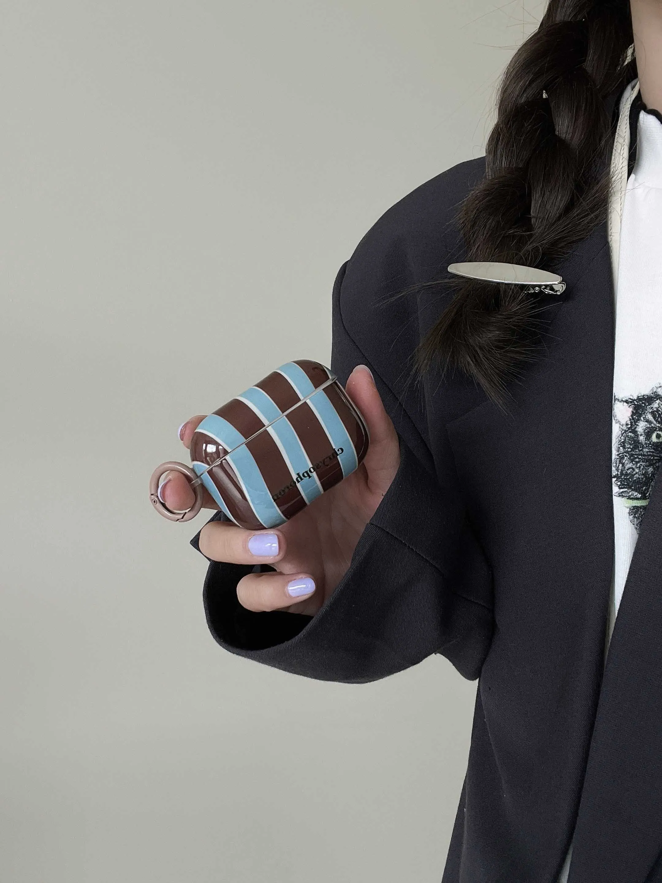 Classic Stripe Earphone Case For Airpods