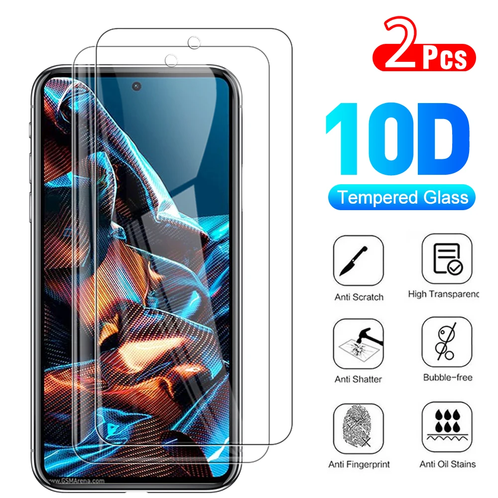 

2 шт., Защитное стекло для Xiaomi Poco X5 X5 Pro C65