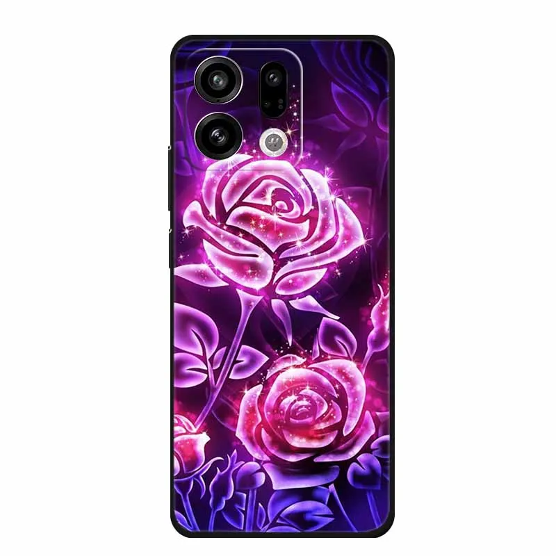 Sleek Black Silicone Soft Back Phone Case