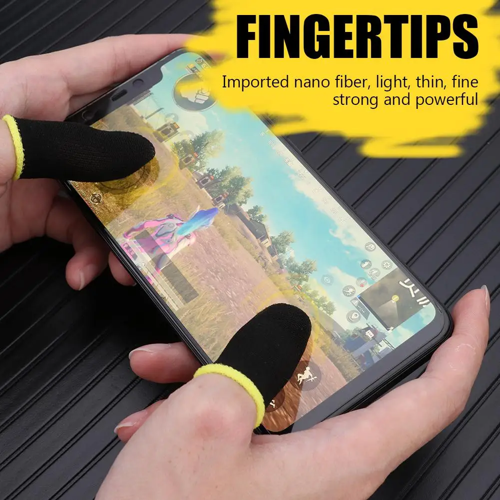 2pcs Game Finger Gloves for Free Fire L1 R1 Breathable Mobile Game Controller Finger Sleeve Touch Trigger for PUBG Anti-Slip