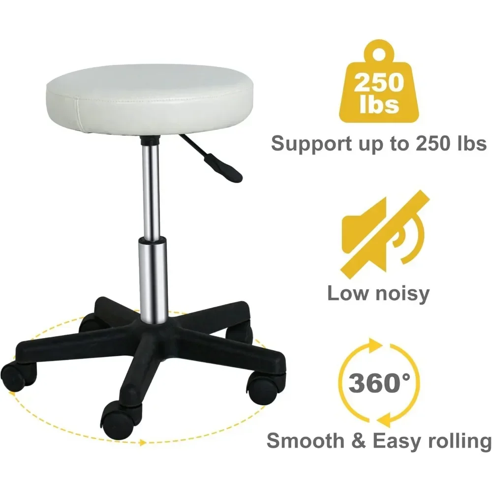 Pedicure Chairs，Adjustable Roller Type Rotating Hydraulic Beauty Salon Massage Spa Medical Office Pedicure Chairs