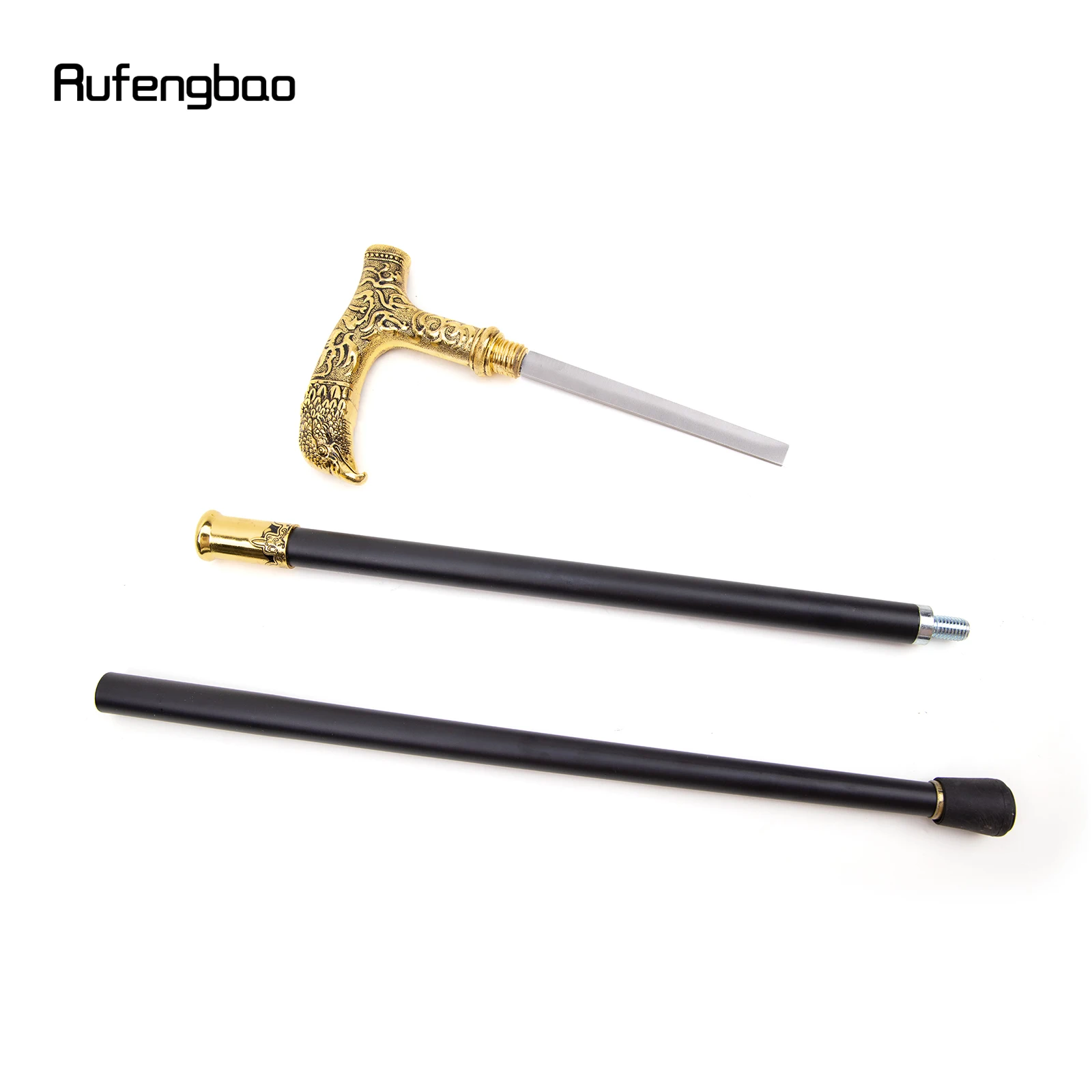 Golden Eagle Handle Luxury Walking Stick with Hidden Plate Self Defense  Fashion Cane Plate Cosplay Crosier Stick 90cm - AliExpress