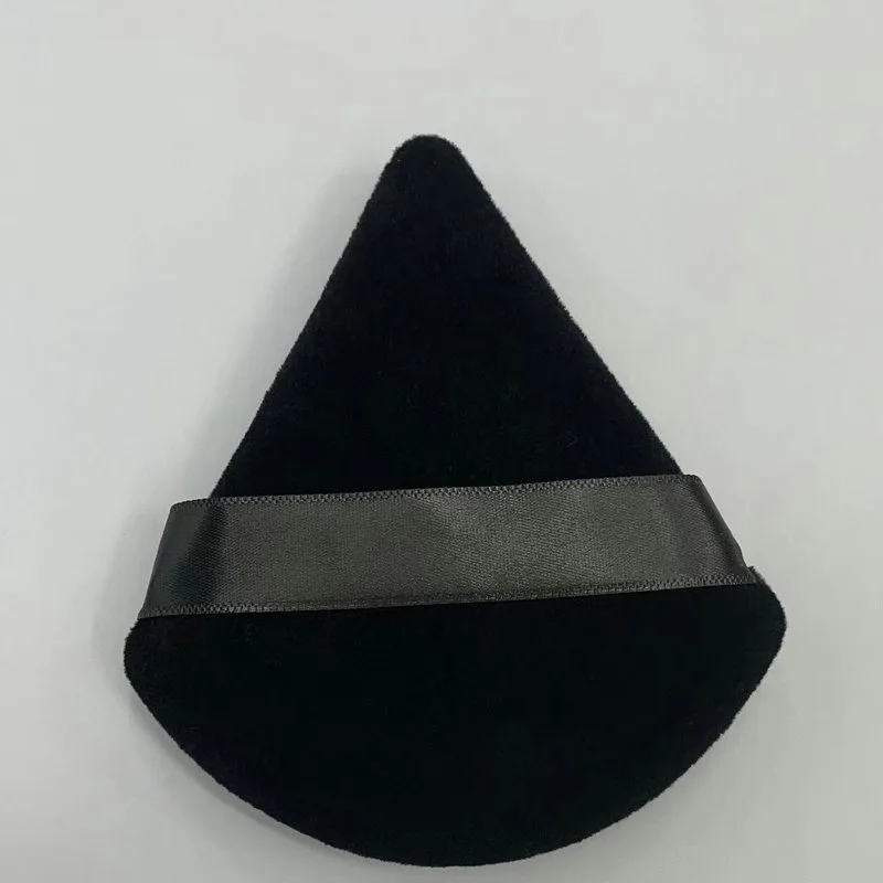 3-in-1 Black Velvet Powder Puff-Triangle Makeup Sponge for Liquid/Cream/Powder Blending,Non-Latex Soft Blender with Portable