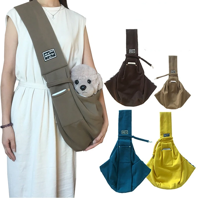 

Pet Carrier Bag Backpack Crossbody Shoulder Bag Sling Cotton for Dog Accessories Cats Small Breeds Dogs Teddy Canvas Bags