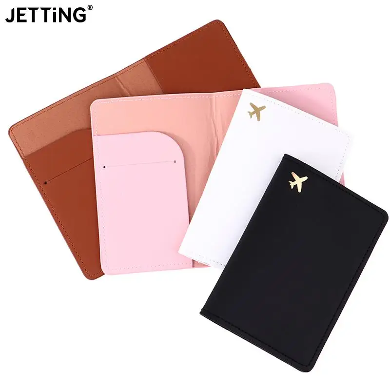 

Обложка для паспорта для влюбленных пар, простой чехол с горячим тиснением, с рисунком самолета, карты мира для женщин и мужчин, дорожная Свадебная Обложка для паспорта, аксессуары для путешествий