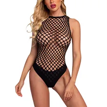  2022 Sexy lingerie Women erotic Mini Dress Mesh Fishnet Bodystockings Sleepwear sexy underwear bodydoll linerie Mini Dress 