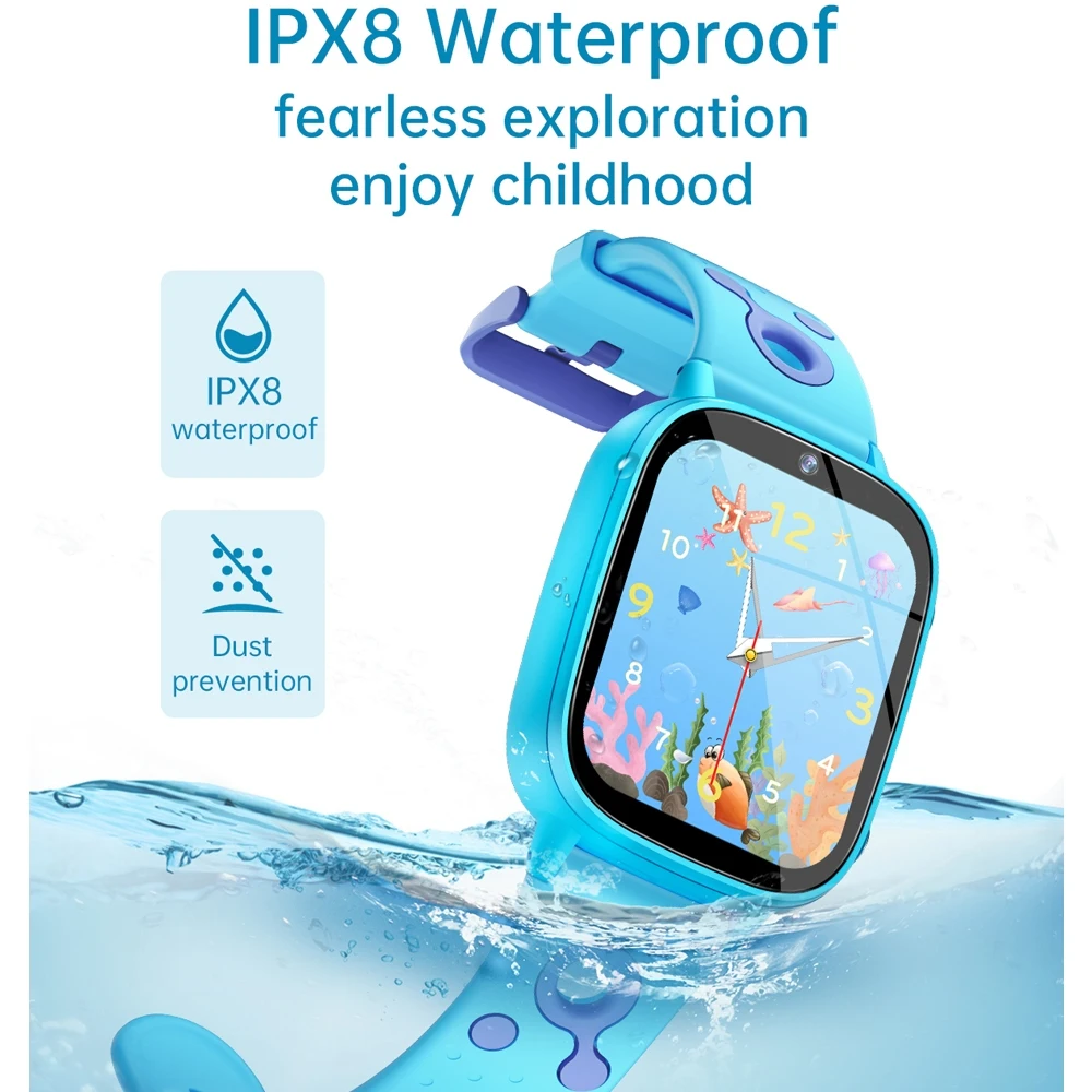 Children's Smart Watch Girls Camera Recording Video Learning Words Flashlight Kids Watch 2025 New Boys Smart Kids Watch Android