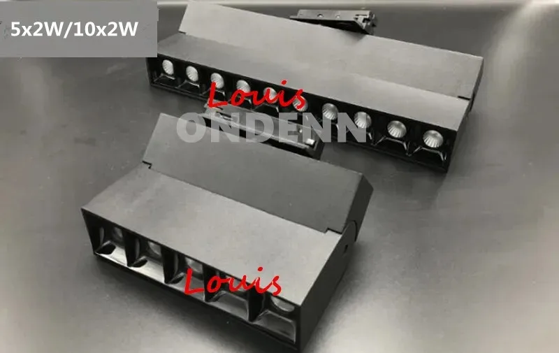 4pcs 10W LED Track Lighting 5x2W LED Rail Lamps AC85-265V Recessed Ceiling Lamps 4