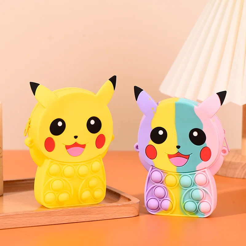 New Creative Popits Unicorn Spotify Premium Purse Girl Kawaii Silicone Messenger Bag Bambini Finger Push Bubble Toy Regalo Per Bambini