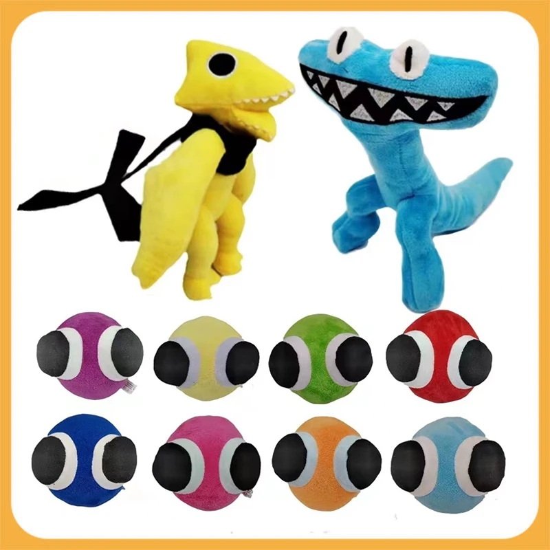 

Rainbow Friends Plush Toy Cartoon Game Kawaii Character Doll Funny Monster Soft Stuffed Animal Christmas Halloween Gift for Kids