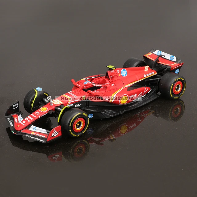 Bburago 1:43 f1 2024 Ferrari SF24 #16 lecler #55 sainz jr. legierung auto druckguss modell spielzeug sammlung erste reihenfolge 4