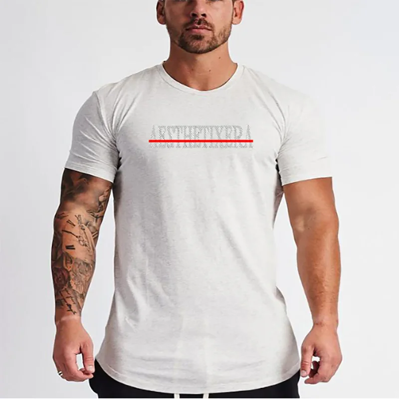 

Summer Lightweight Cool Feeling Training Top Round Neck Breathable Fitness Running Short Sleeves