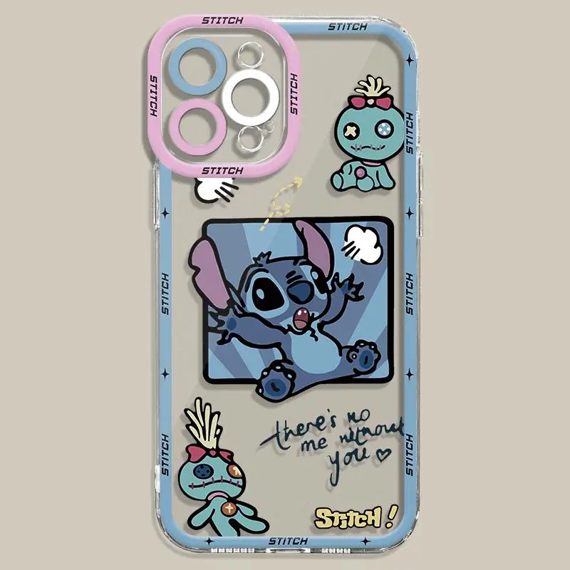 thumbnail image 1 of Cartoon Lilo Stitch Phone Case for Apple iPhone 15 Pro Max 13 14 Plus 12 Mini 11 Pro XR 8 SE 7 6S XS MAX Matte Shockproof Cover, 1 of 5
