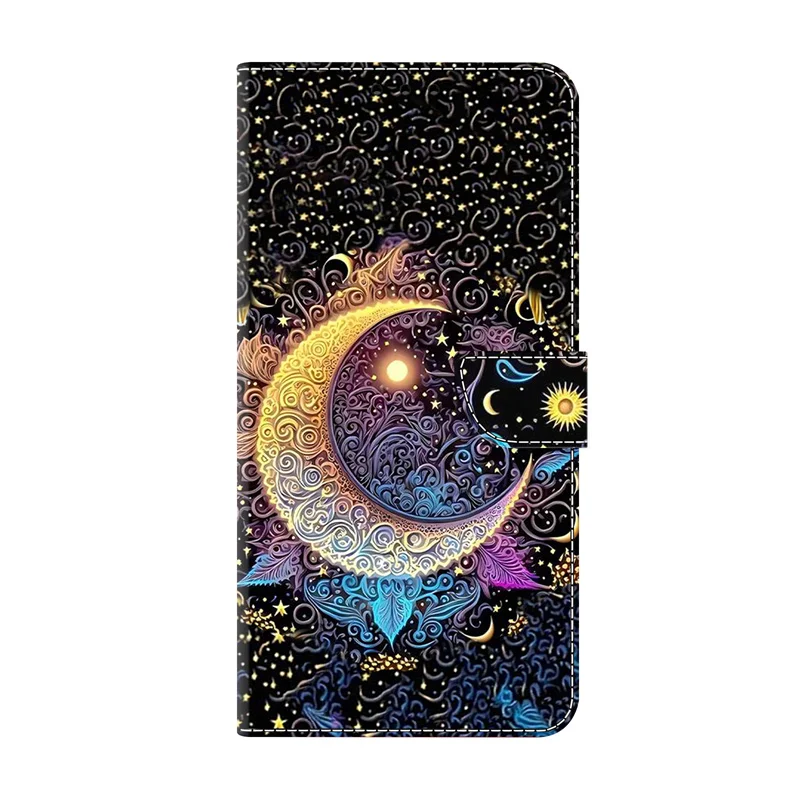 Premium Painted Wallet Flip Stand Case for Samsung Galaxy A17 - Elegant Book Cover Design