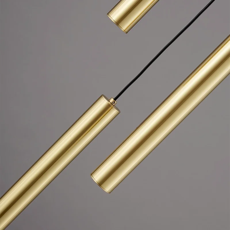 Minimalist pendant lamp gold finish