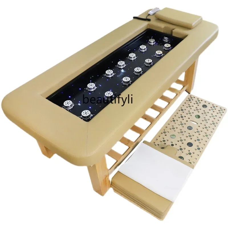 

Infrared Automatic Smoke-Free Moxibustion Bed Solid Wood Traditional Chinese Medicine Physiotherapy Steaming Bed