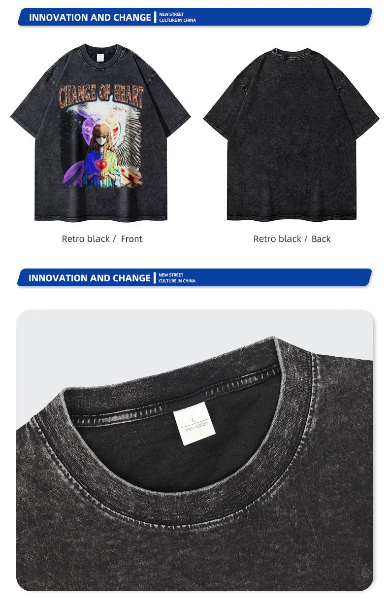 Change Of Heart T-Shirts Anime Yu Gi Oh T-Shirt Übergroße Yugi Muto Blue Eyes White Dragon T-Shirt Manga Seto Kaiba Tops T-Shirts Männer – Detail 5