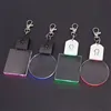 1Pcs Led Acrylic 3D Keychain RGB Colorful Night Light Luminous Pendant Lamp Wedding Christmas Decor Diy Gift Key Ring 1