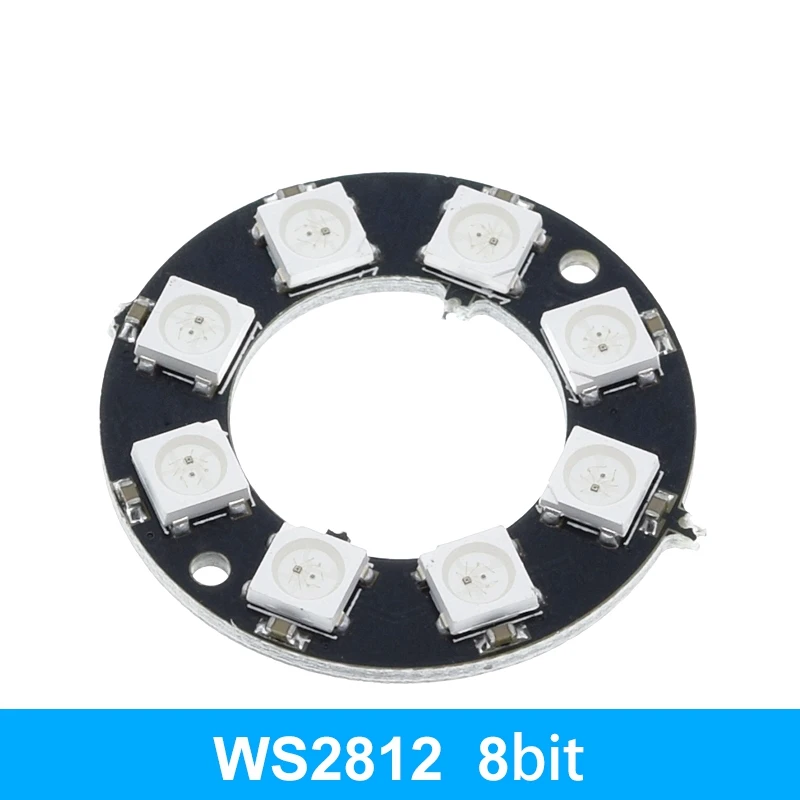 ตัวเลือกสินค้า 4 8 12 16 ช่อง WS2812 WS2812B WS 2811 5050 RGB LED โคมไฟโมดูล 5V 1Bit 4Bit 8Bit 12Bit 16Bit 24Bit Rainbow LED สําหรับ DIY